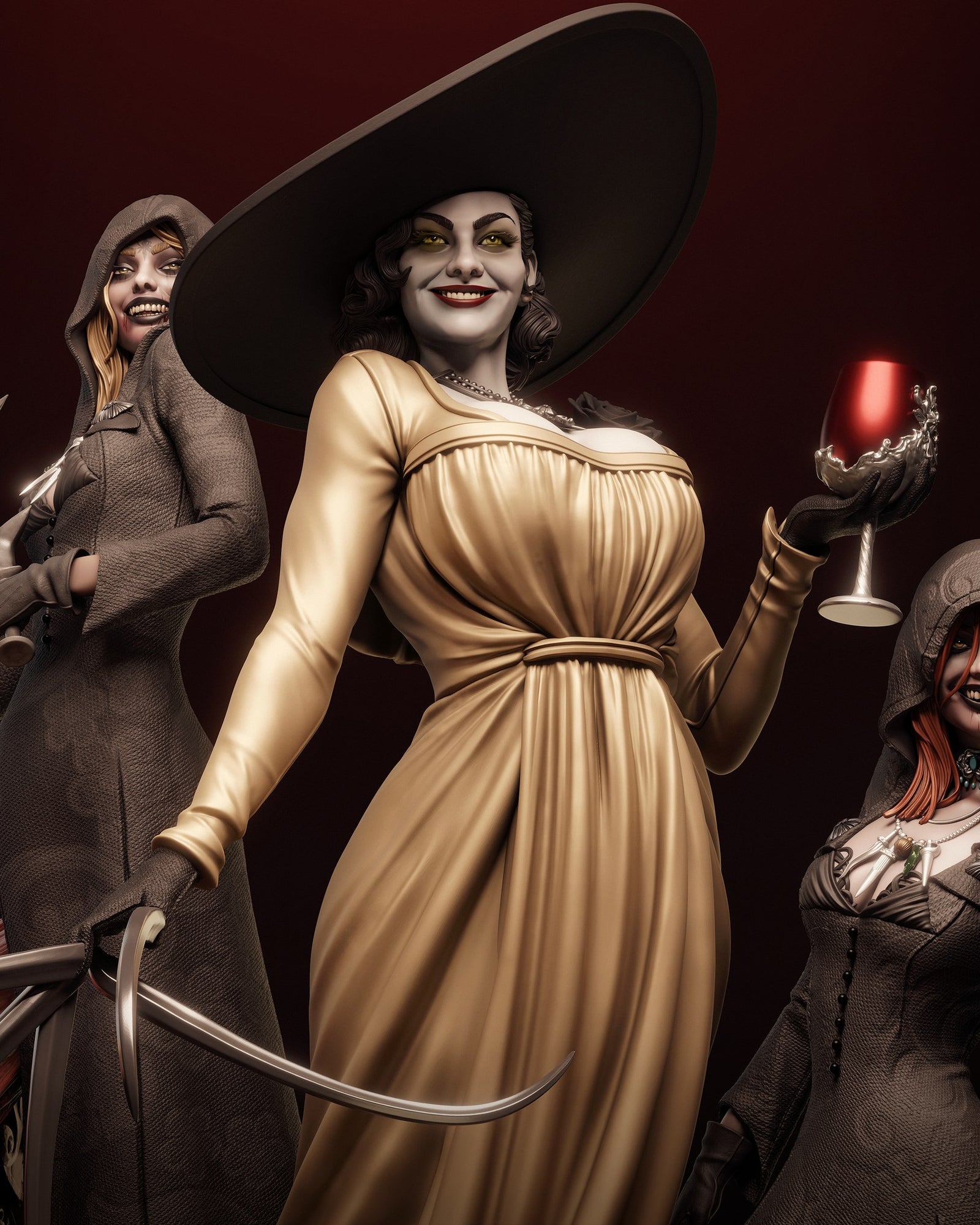 Lady Dimitrescu — studio render 2