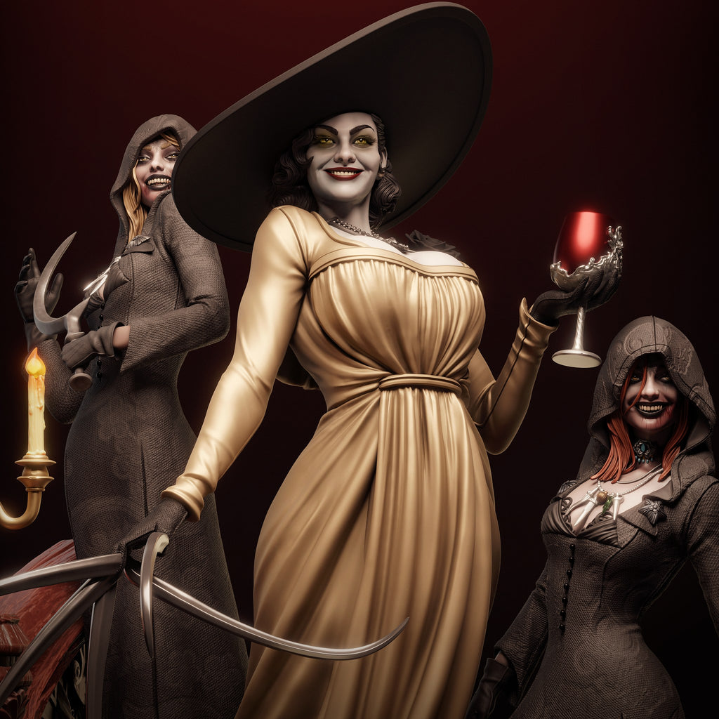 Lady Dimitrescu — studio render 2