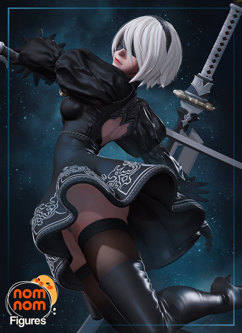 2B NieR Automata resin figure by NomNom Figures — studio preview 1