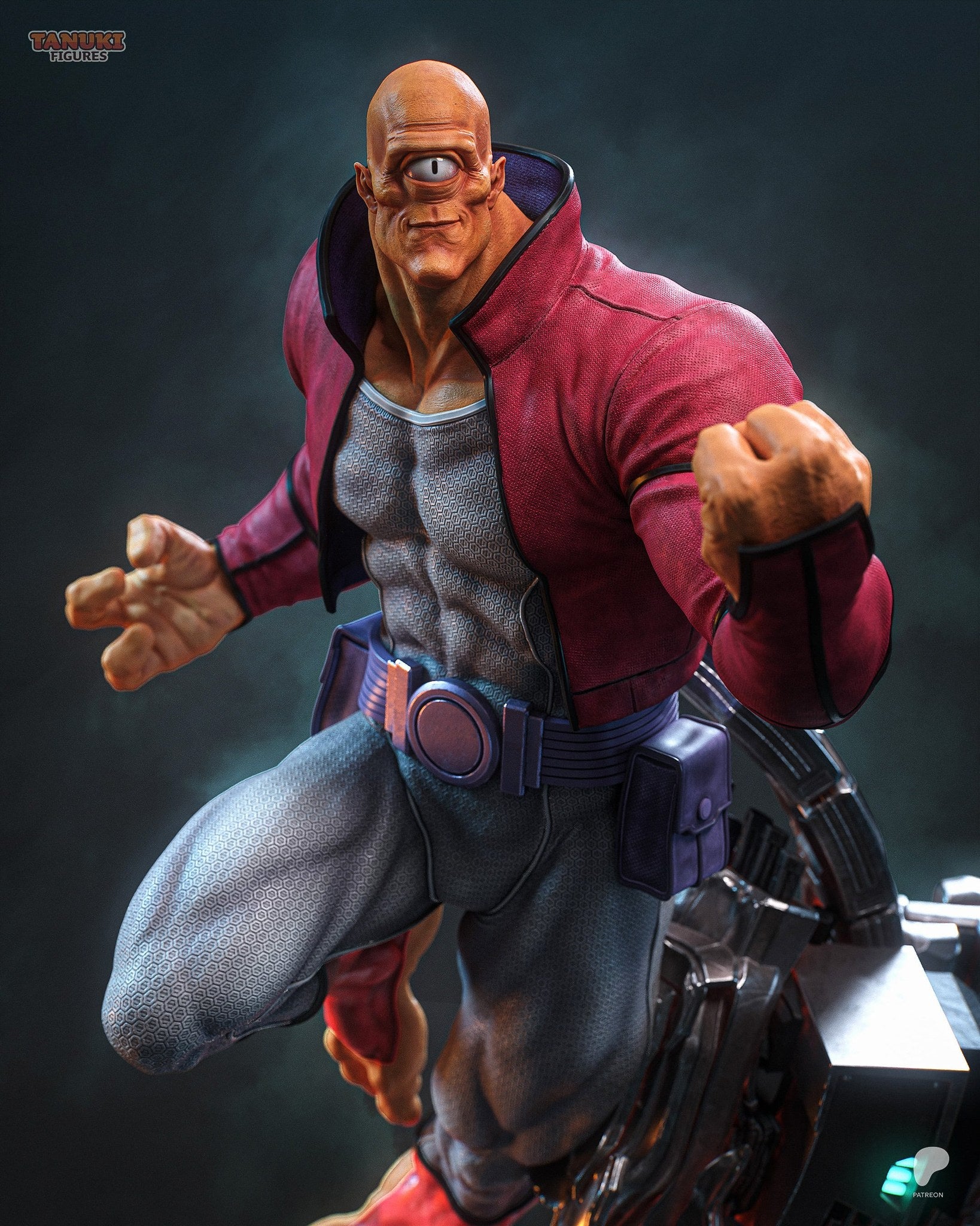 Allen the Alien (Invincible) resin figure by Tanuki Figures — studio render 2