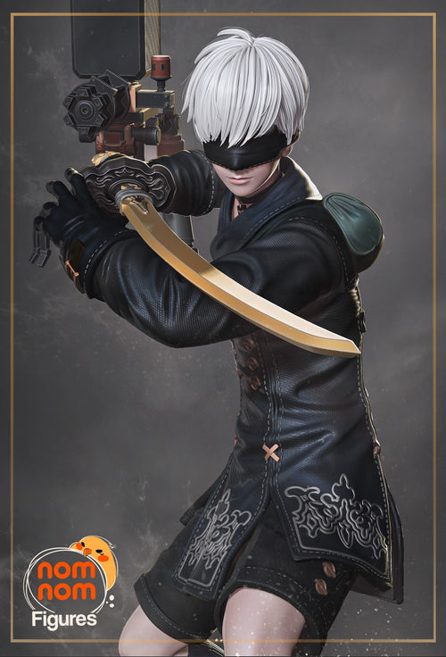9S NieR Automata resin figure by NomNom Figures — studio preview 1