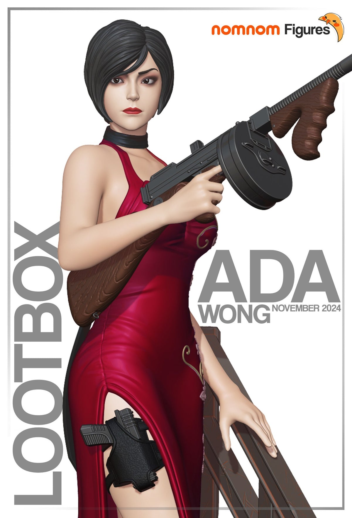 Ada Wong Resident Evil resin figure by NomNom Figures — studio preview 1