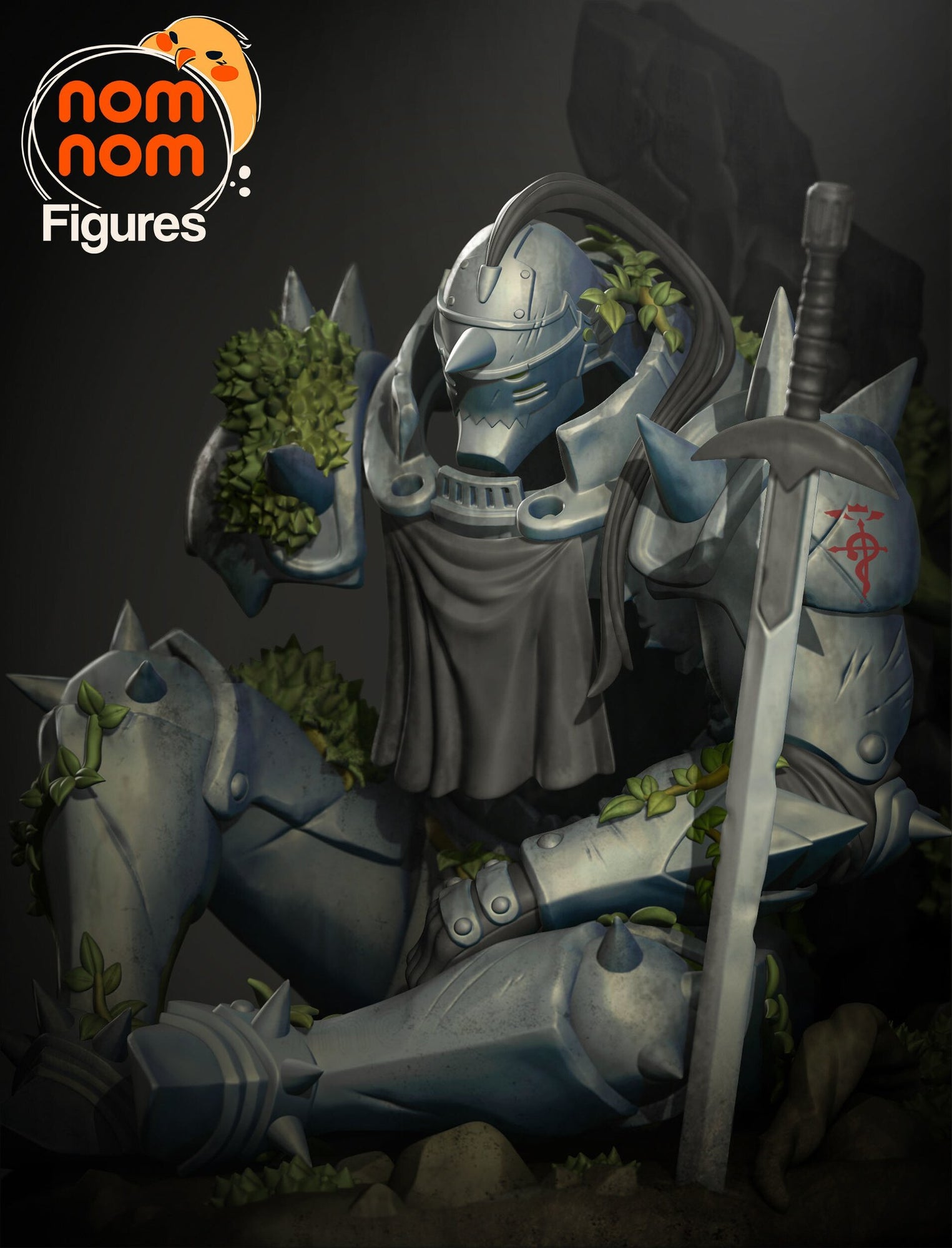 Alphonse Fullmetal Alchemist resin figure by NomNom Figures — studio preview 1