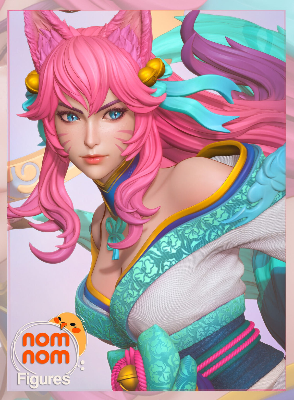 Ahri League of Legends resin figure by NomNom Figures — studio preview 1