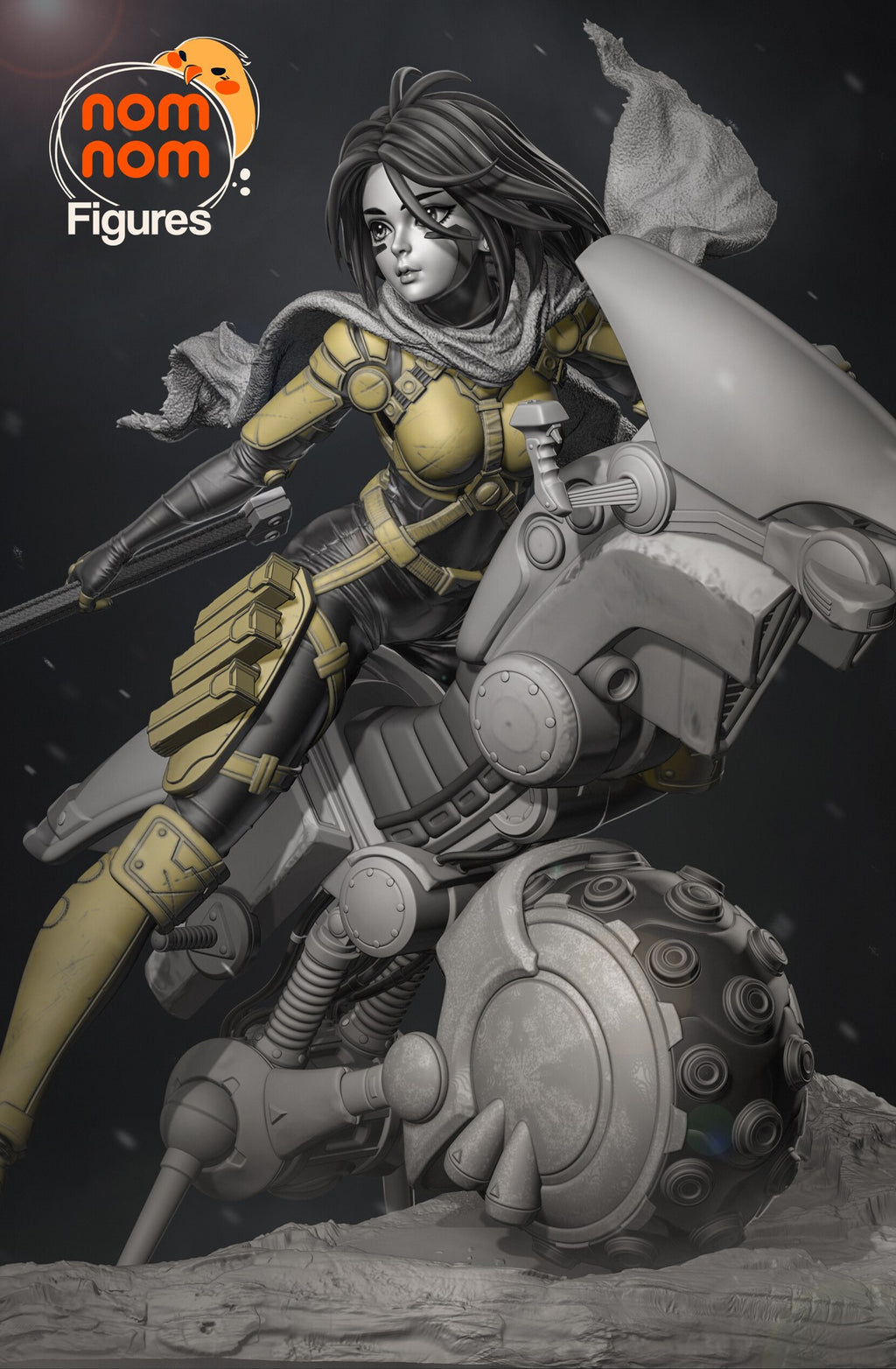 Battle Angel Alita resin figure by NomNom Figures — studio preview 1