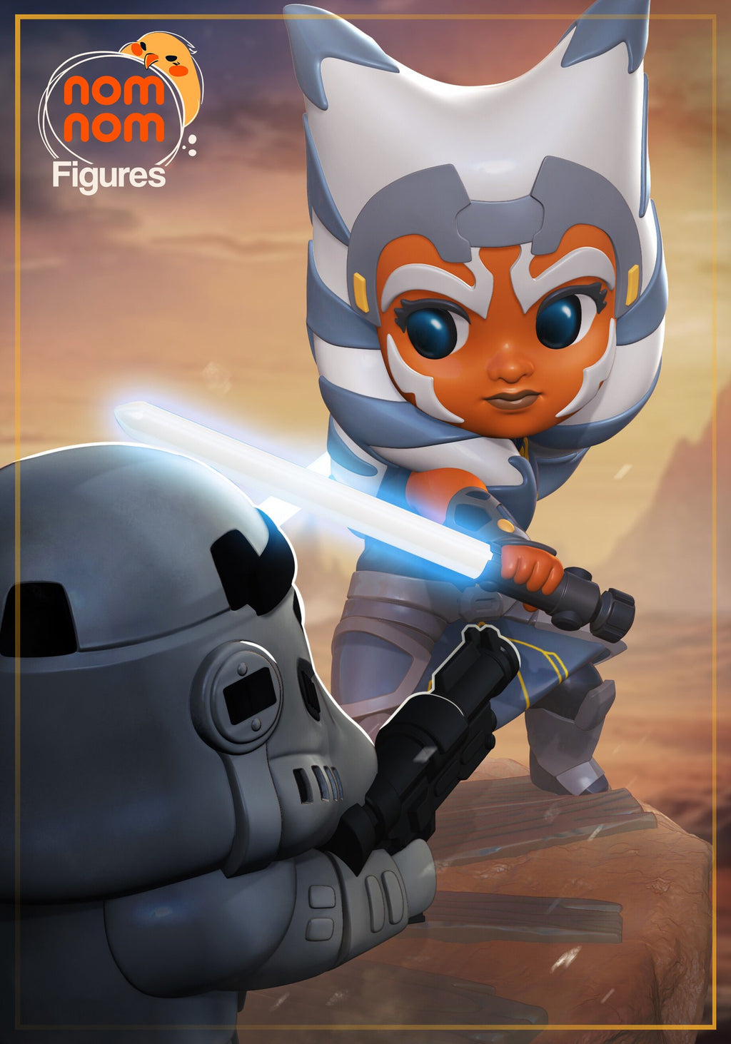 Ahsoka Tano Star Wars resin figure by NomNom Figures — studio preview 1