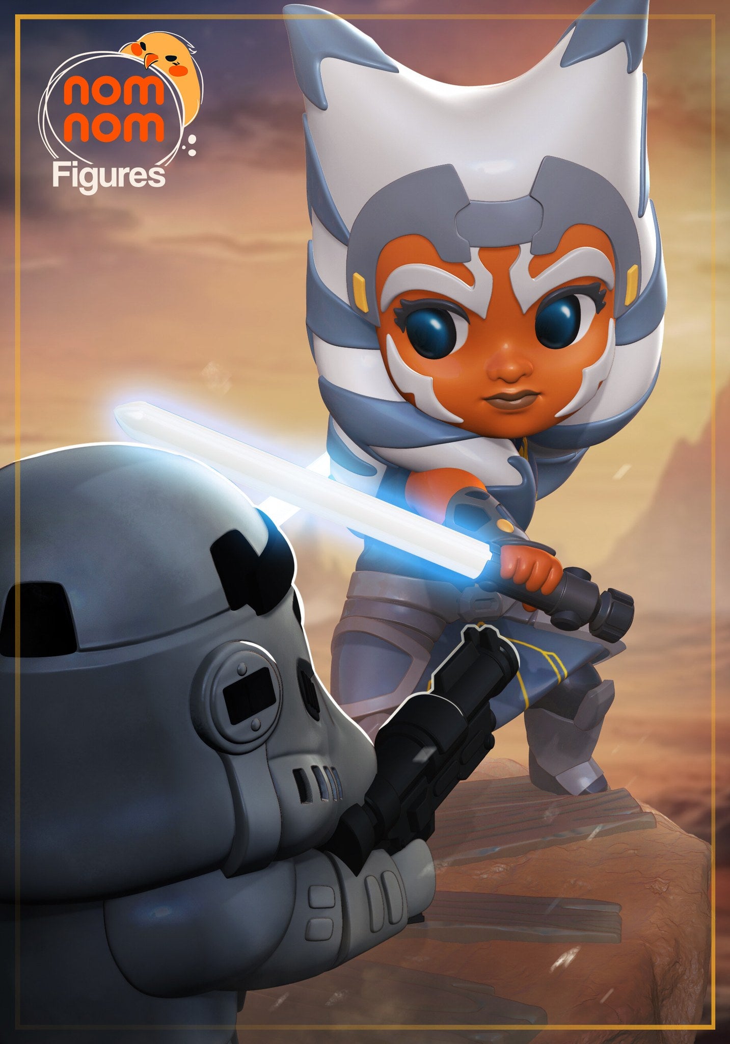 Ahsoka Tano Star Wars resin figure by NomNom Figures — studio preview 1