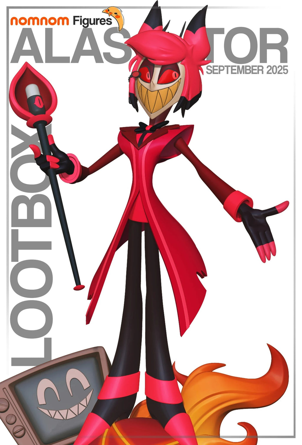 Alastor Hazbin Hotel resin figure by NomNom Figures — studio preview 1