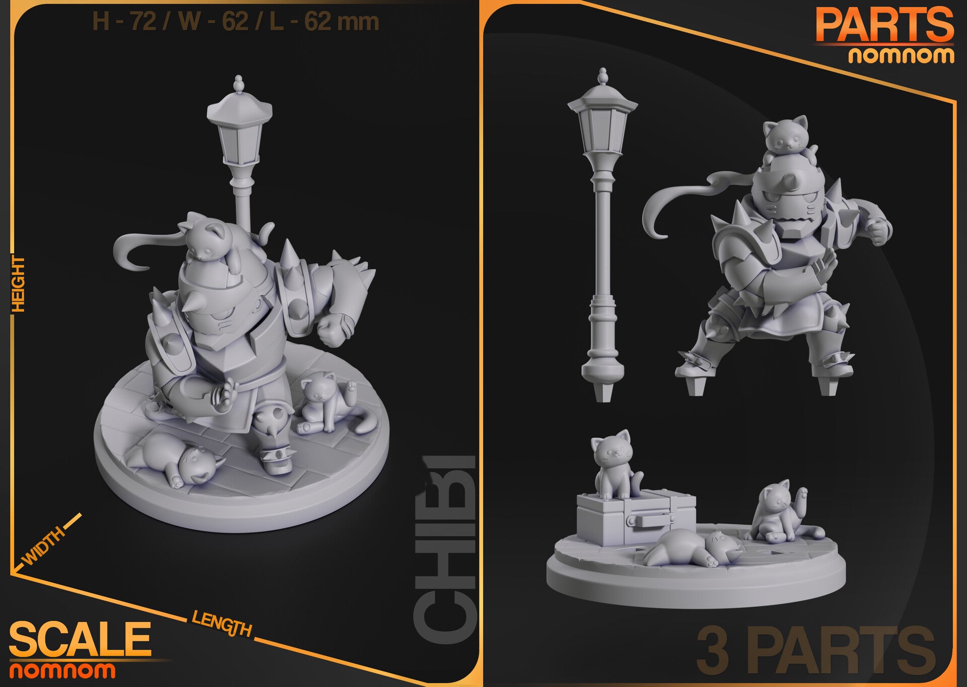 Alphonse Elric — studio render 2