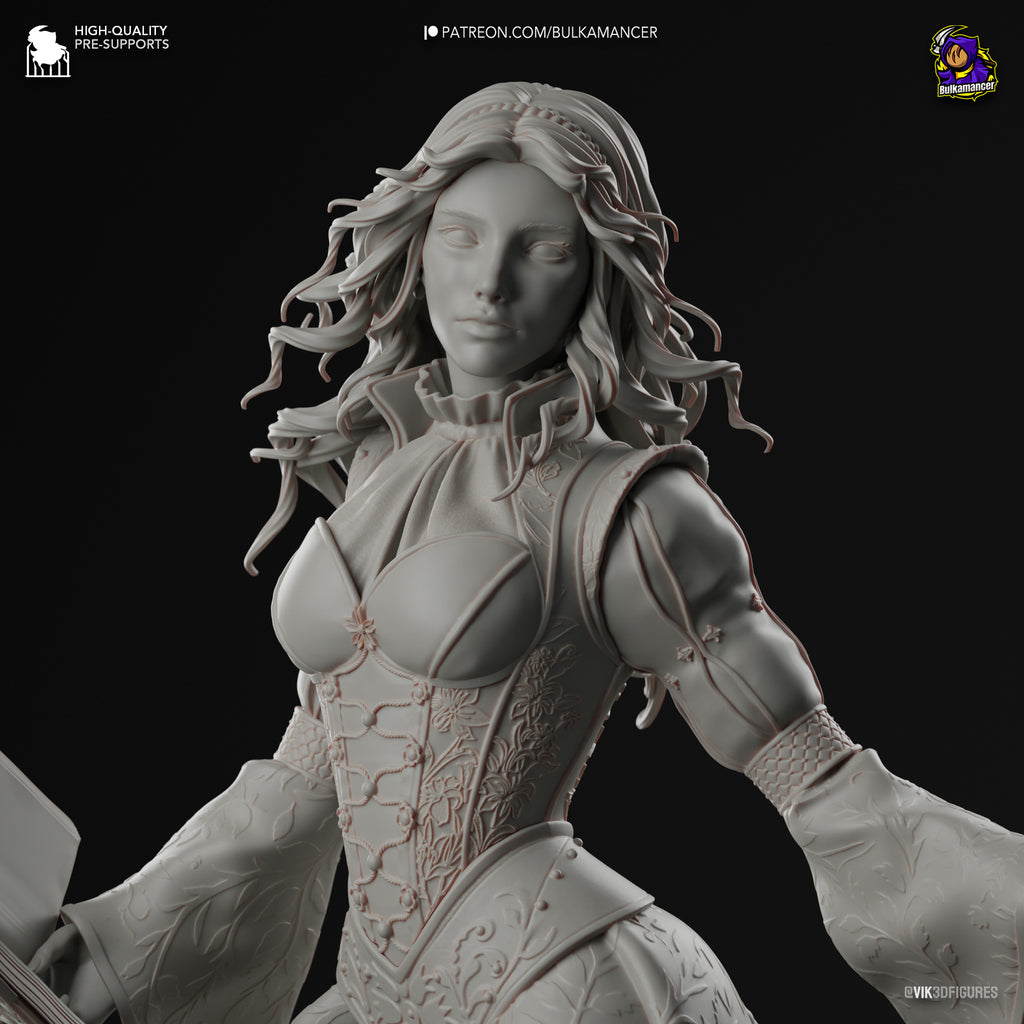 Triss Merigold (The Witcher) resin figure by Bulkamancer — studio render 14