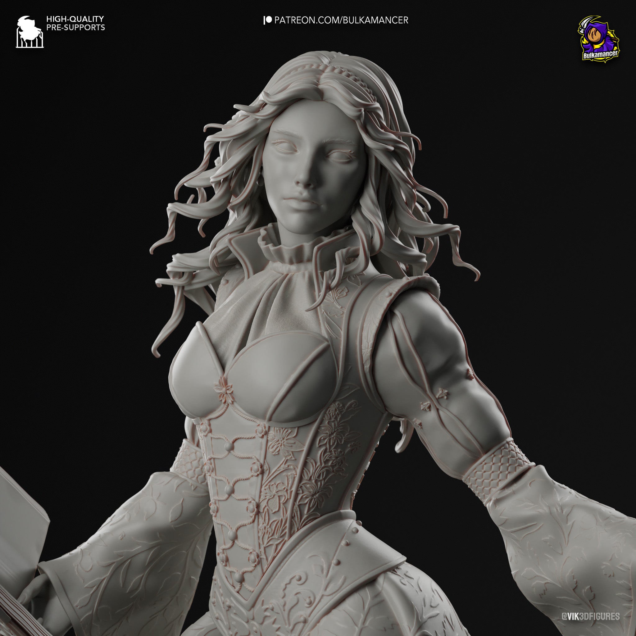Triss Merigold (The Witcher) resin figure by Bulkamancer — studio render 14