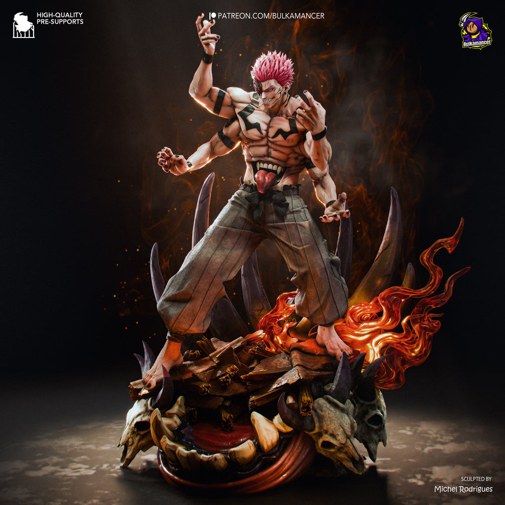 Ryomen Sukuna (Jujutsu Kaisen) resin figure by Bulkamancer — studio render 5