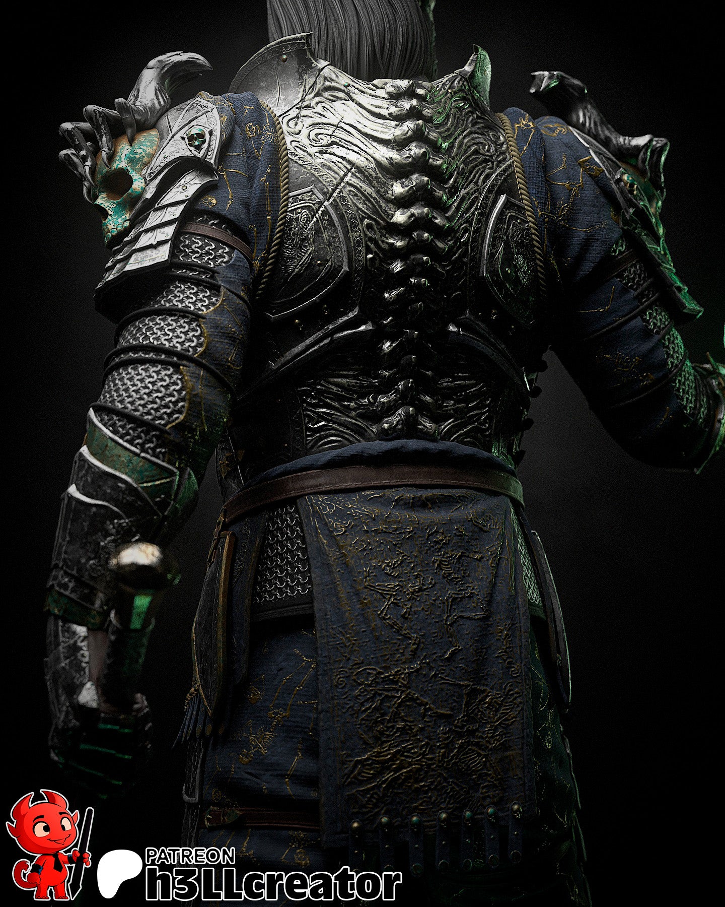 Ketheric Thorm (Baldur's Gate) resin figure by h3LLcreator — studio render 11