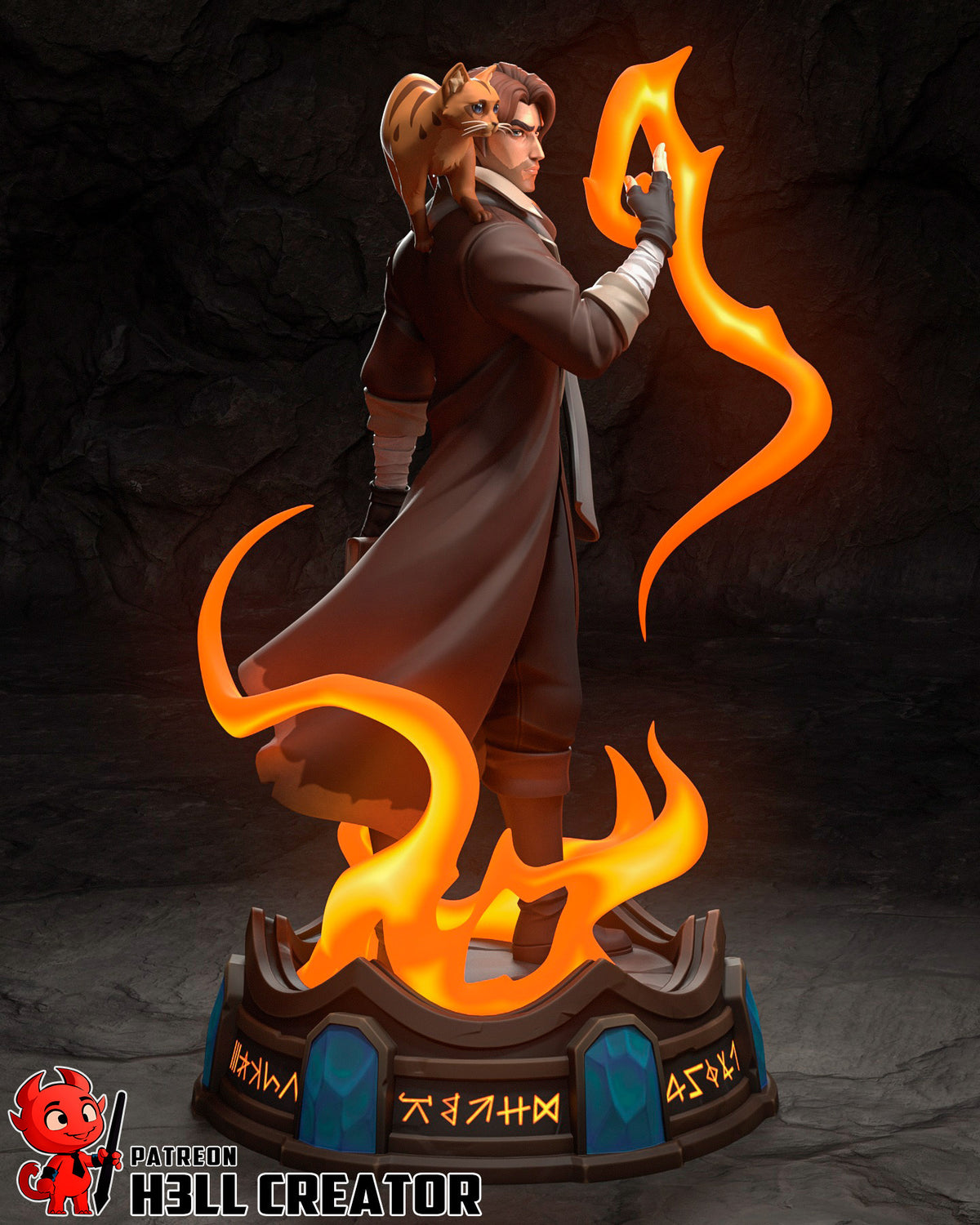 Caleb Widogast (Critical Role) resin figure by h3LLcreator — studio render 5
