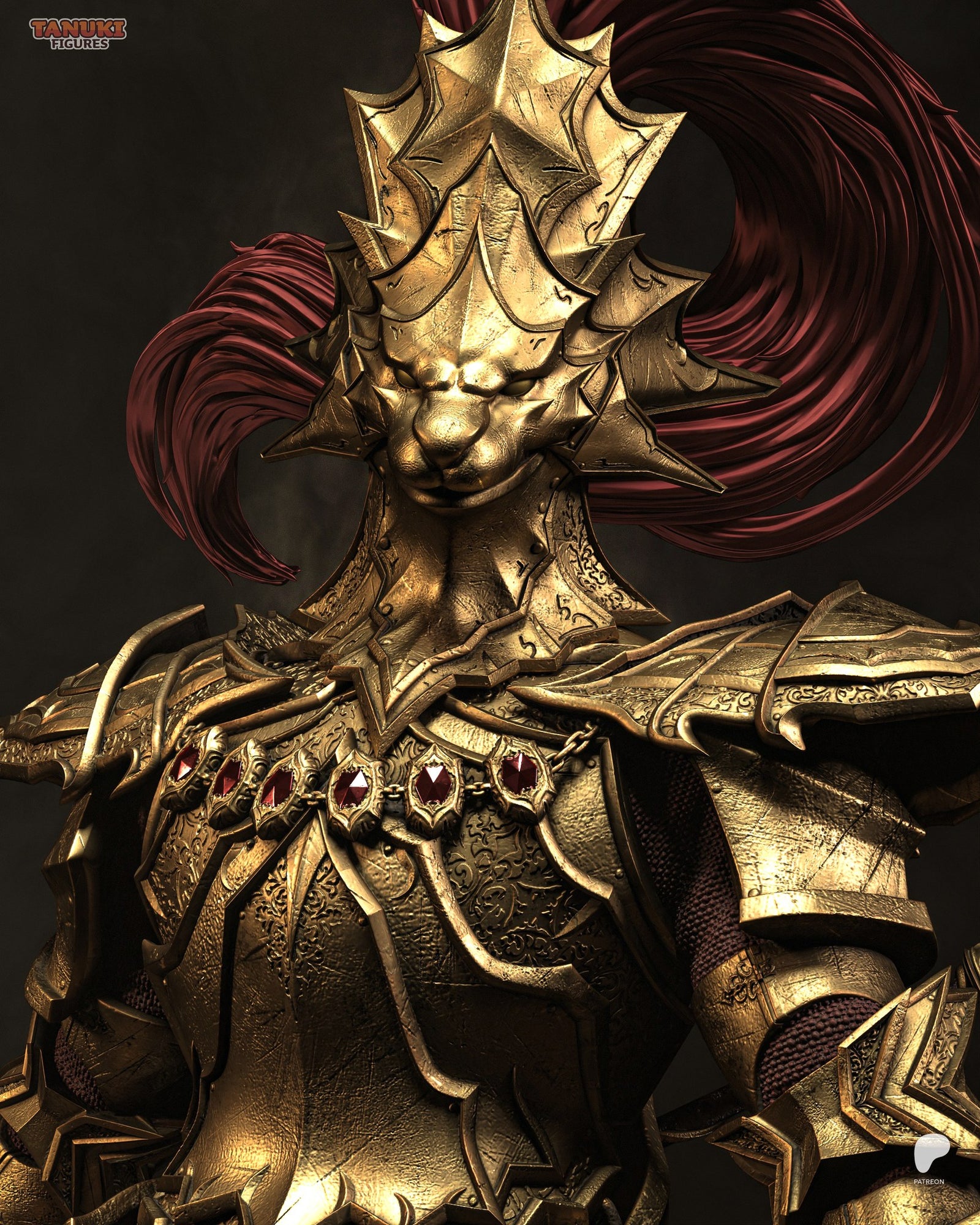 Ornstein (Dark Souls) resin figure by Tanuki Figures — studio render 5