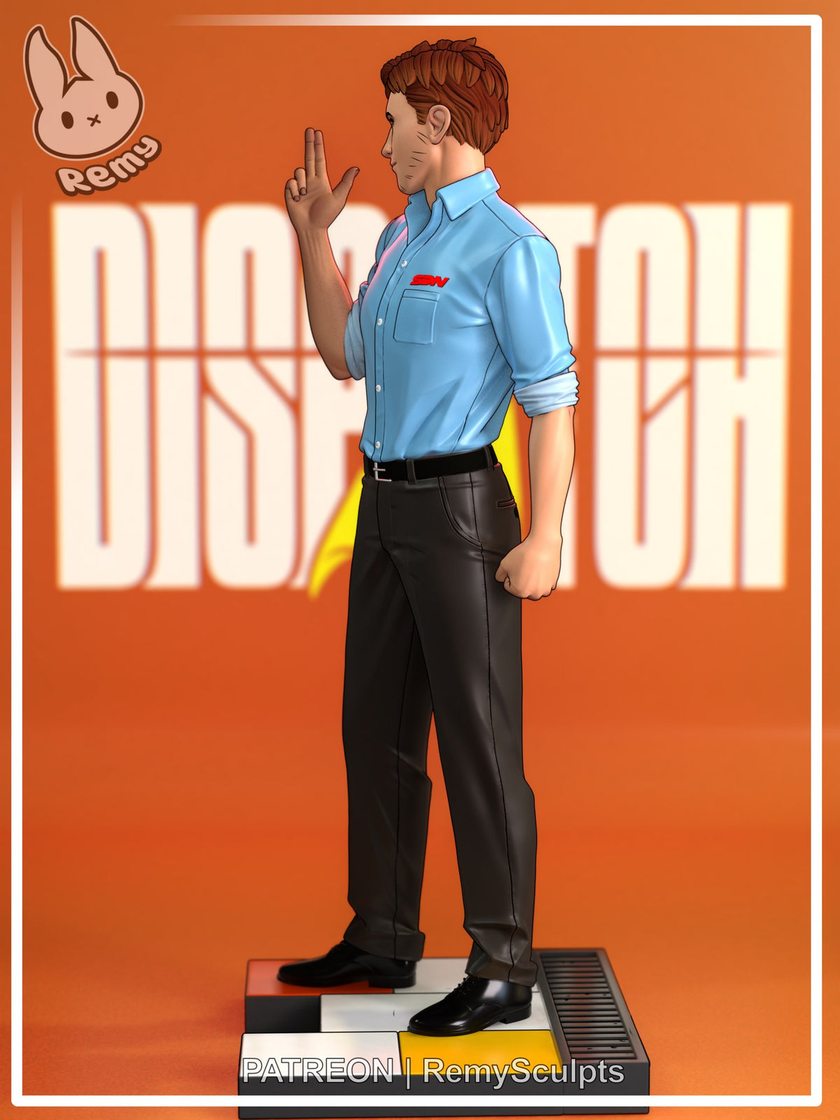 Robert Robertson (Dispatch) resin figure by RemyJF — studio render 6