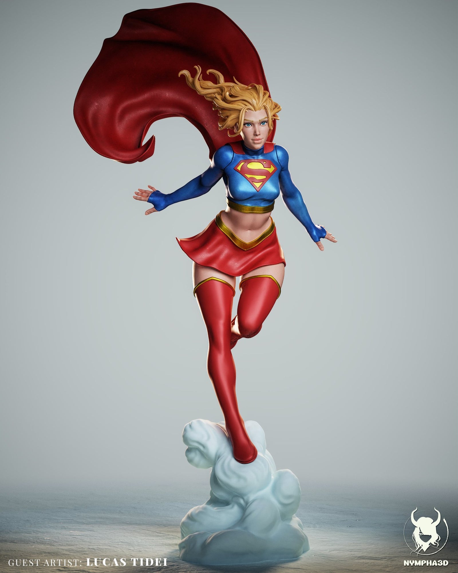 Supergirl (DC Comics) resin figure by Nympha — studio render 1