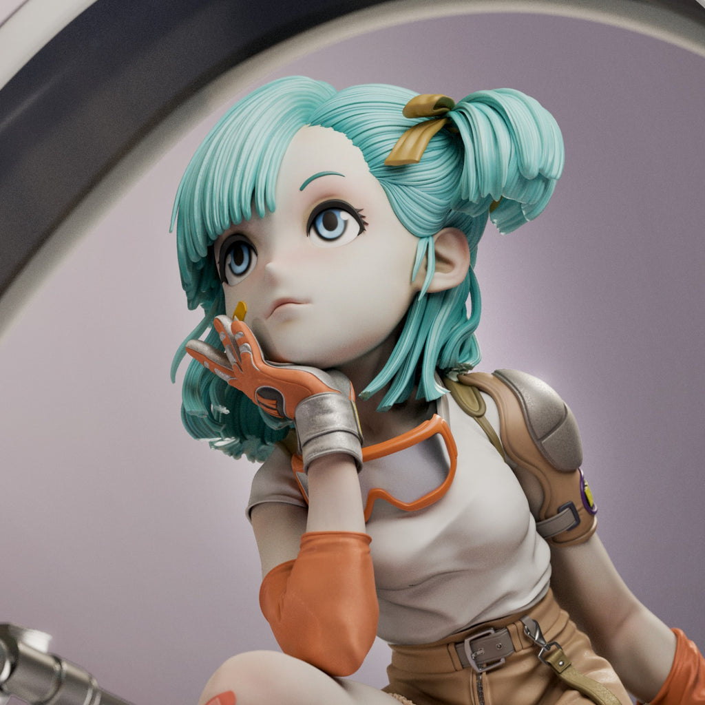 Bulma Dragon Ball resin figure by CA 3D Studios — studio preview 1