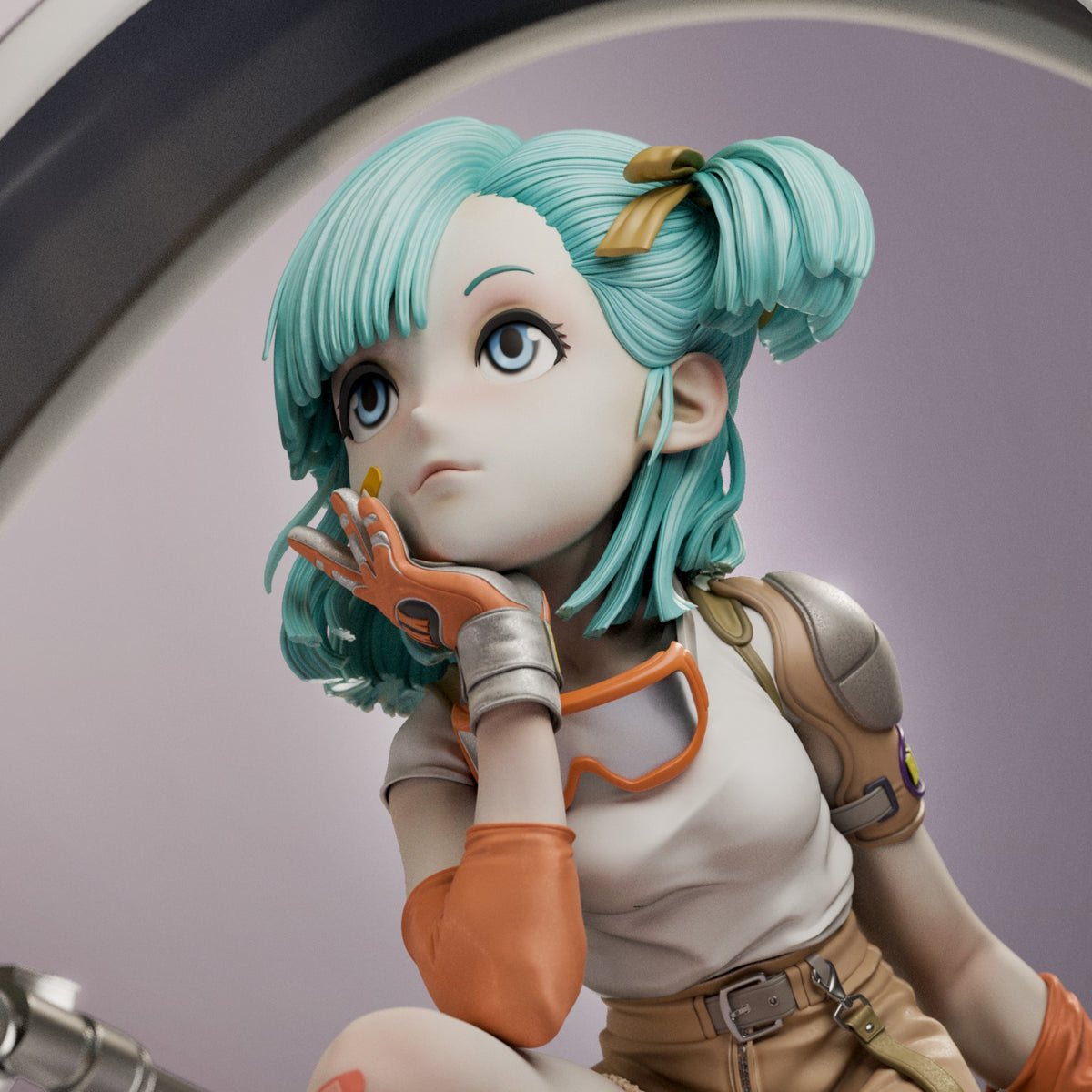Bulma Dragon Ball resin figure by CA 3D Studios — studio preview 1