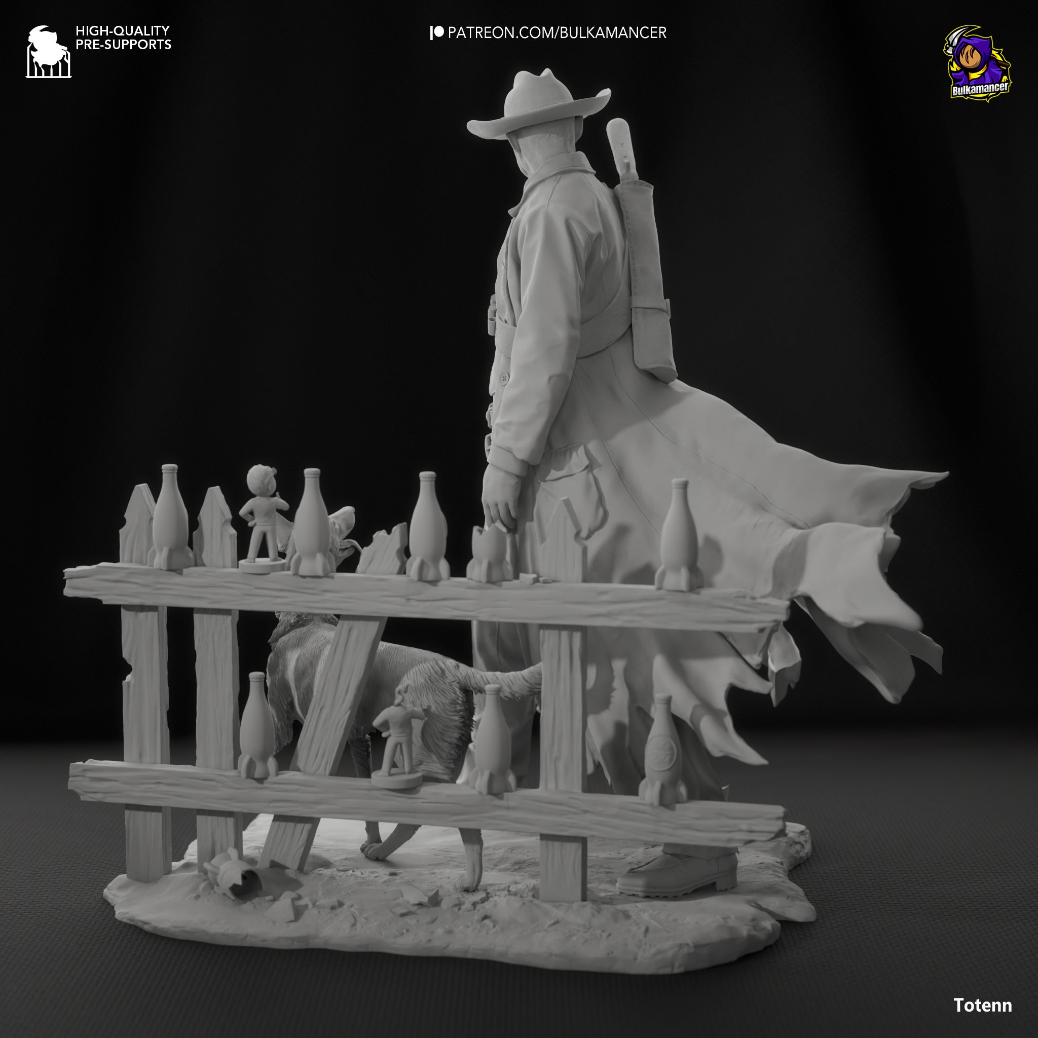 The Ghoul (Fallout) resin figure by Bulkamancer — studio render 12