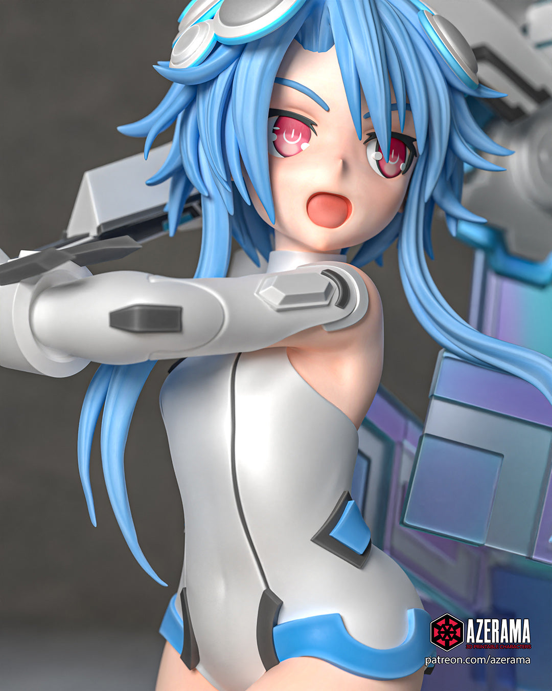 White Heart (Hyperdimension Neptunia) resin figure by Azerama — studio render 3