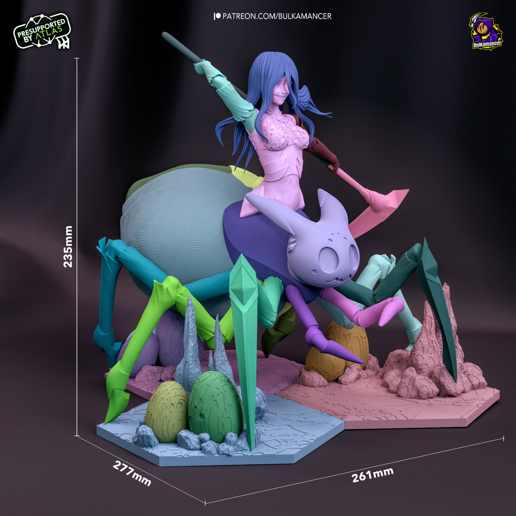 Kumoko and Her Children (So I'm a Spider, So What?) resin figure by Bulkamancer — studio render 10