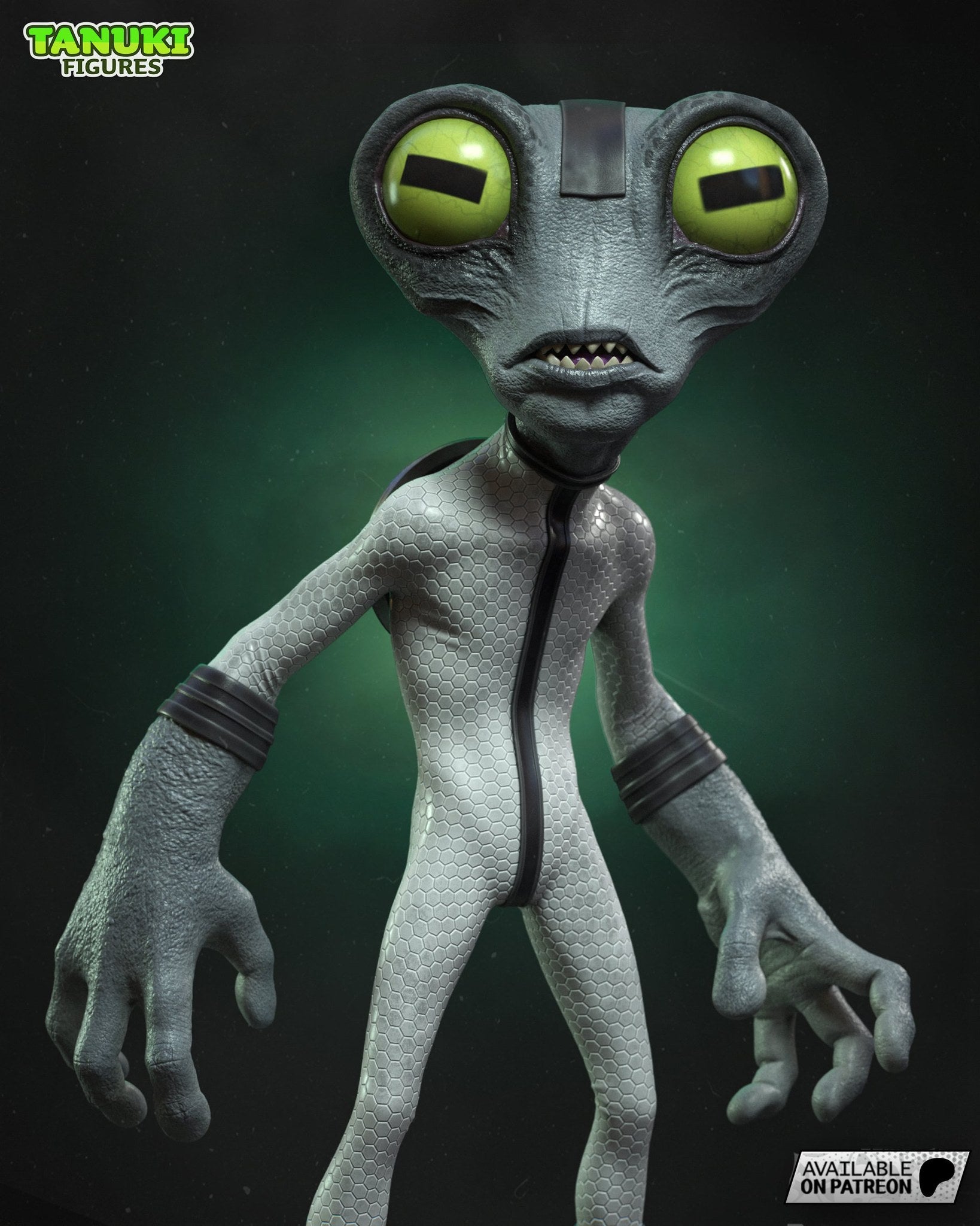 Grey Matter (Ben 10) resin figure by Tanuki Figures — studio render 5