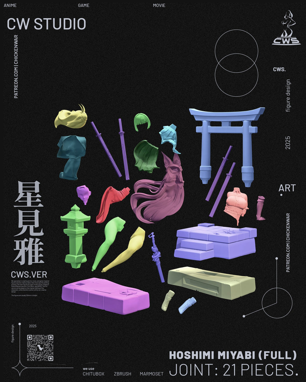 Hoshimi Miyabi (Zenless Zone Zero) resin figure by CW Studio — studio render 14