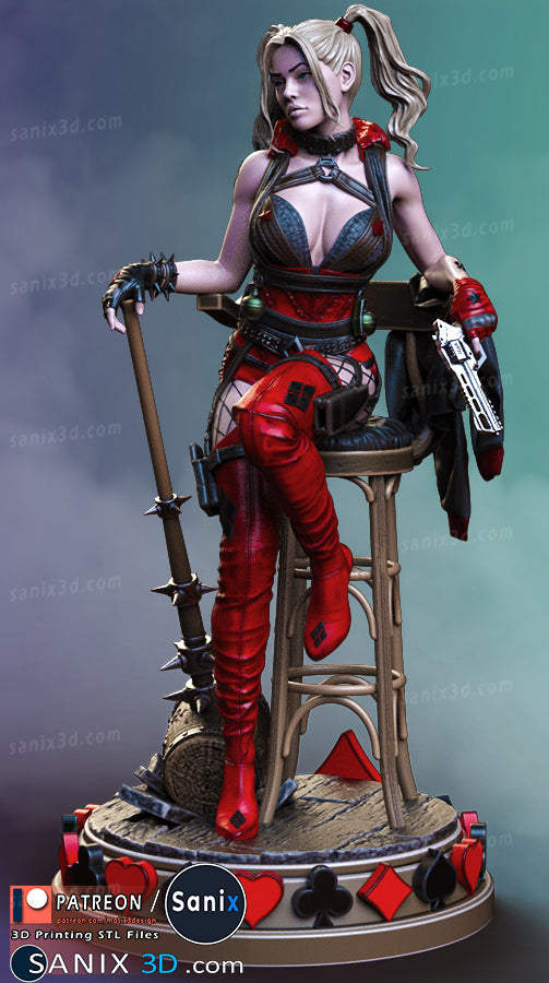 Harley Quinn DC resin figure by SANIX — studio preview