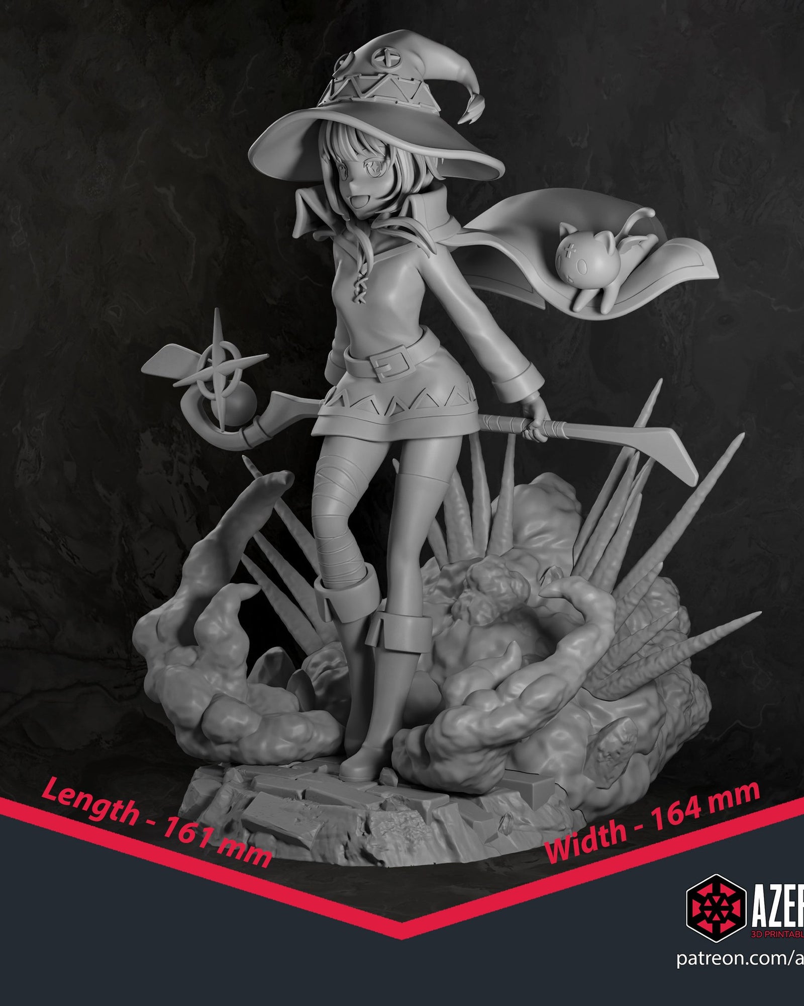 Megumin (KonoSuba) resin figure by Azerama — studio render 4
