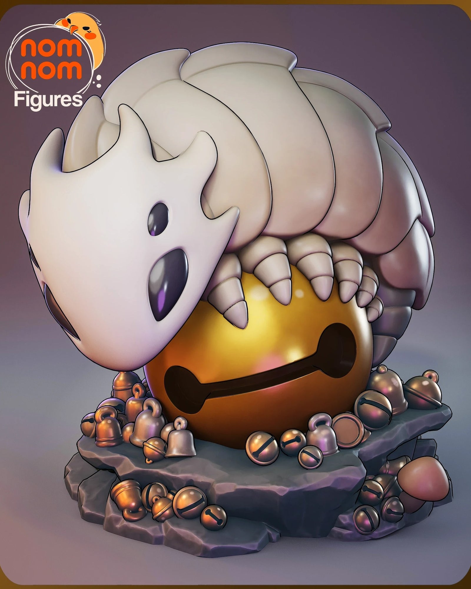Bell Beast Hollow Knight Chibi resin figure by NomNom Figures — studio preview 1