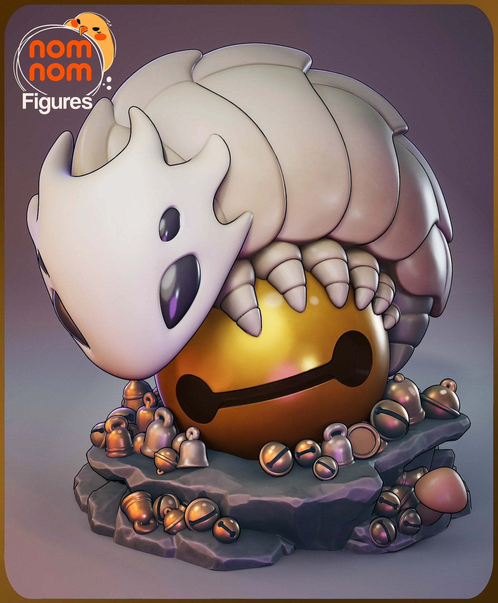 Bell Beast Hollow Knight Chibi resin figure by NomNom Figures — studio preview 1