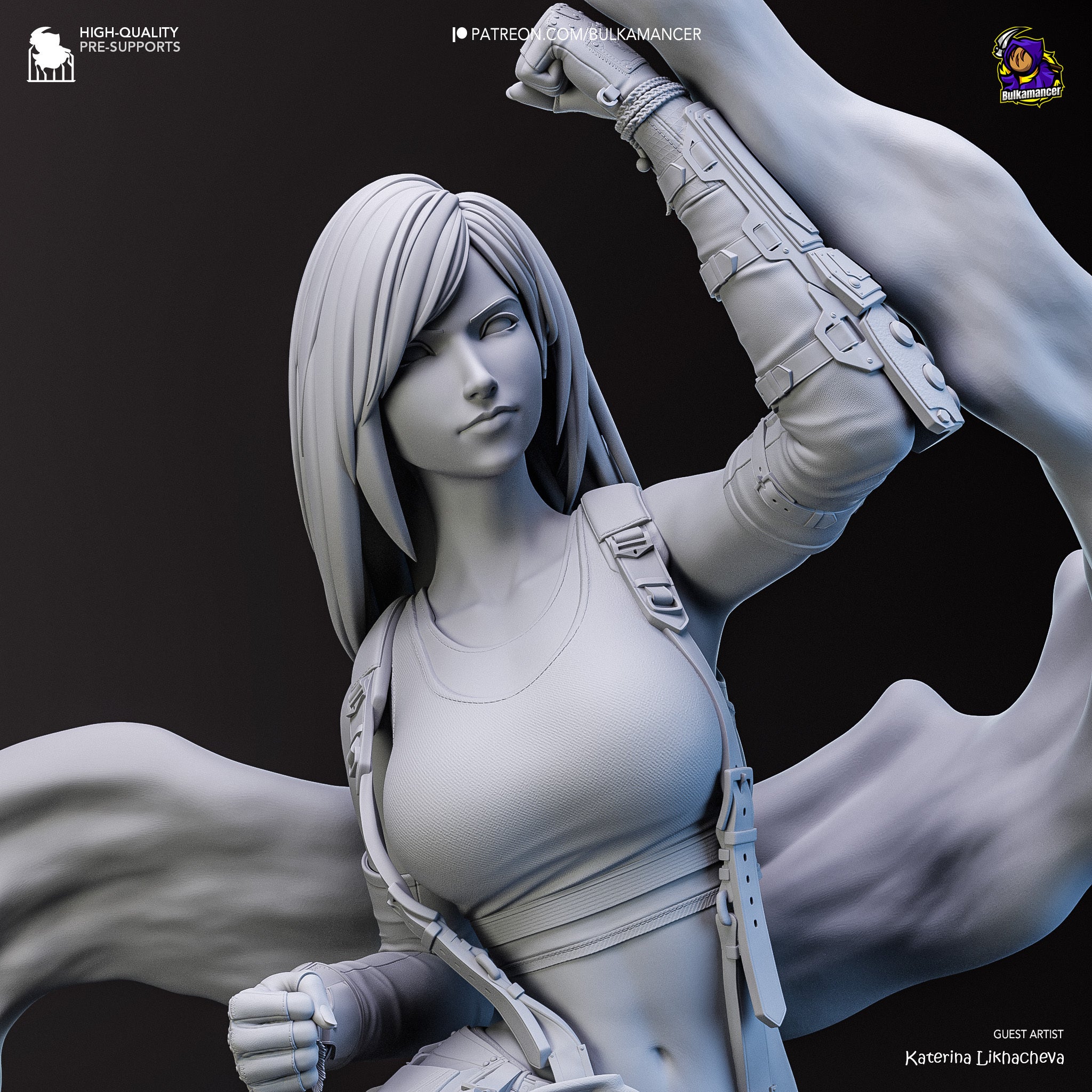 Tifa Lockhart (Final Fantasy) resin figure by Bulkamancer — studio render 9