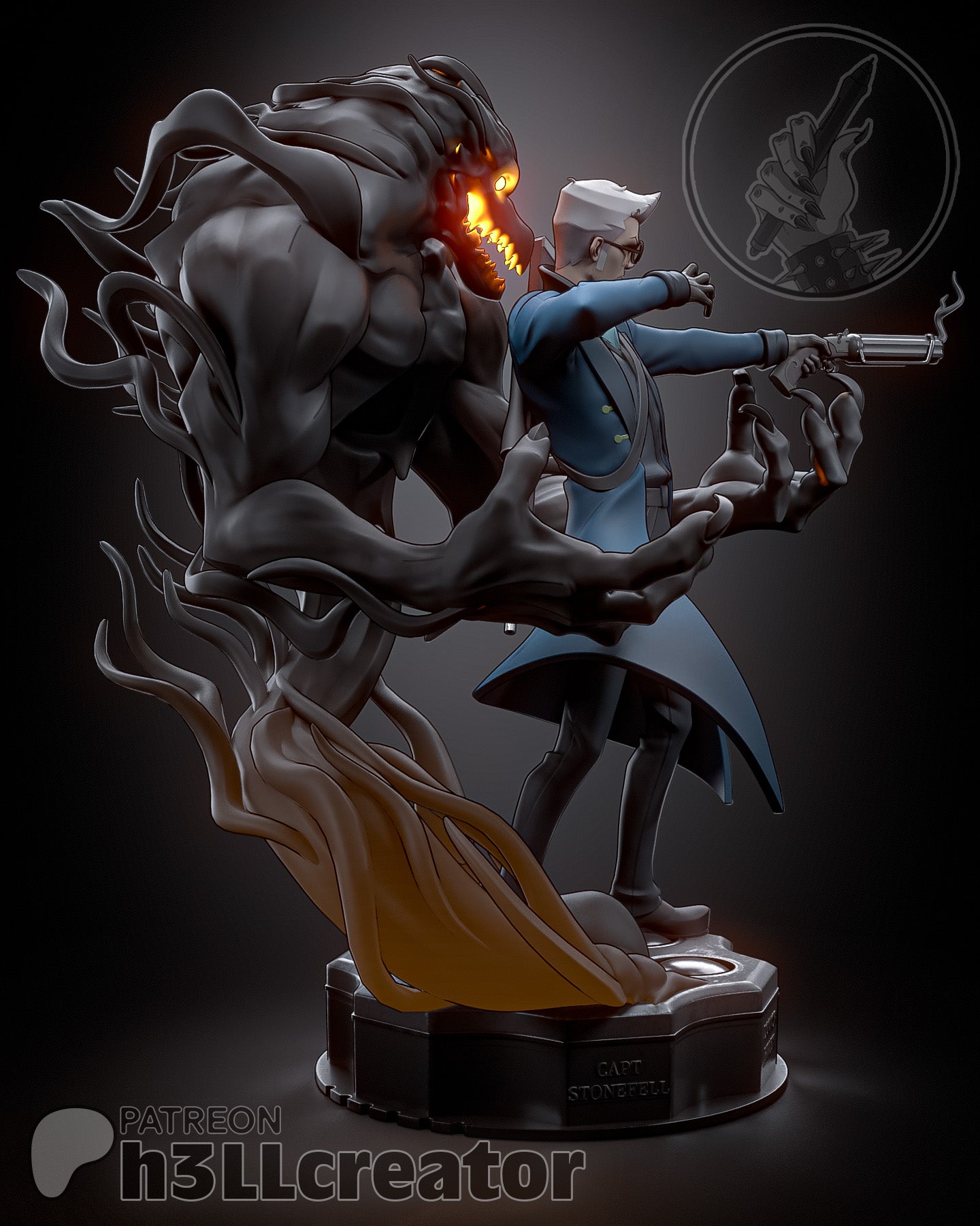 Percival de Rolo (Critical Role) resin figure by h3LLcreator — studio render 6