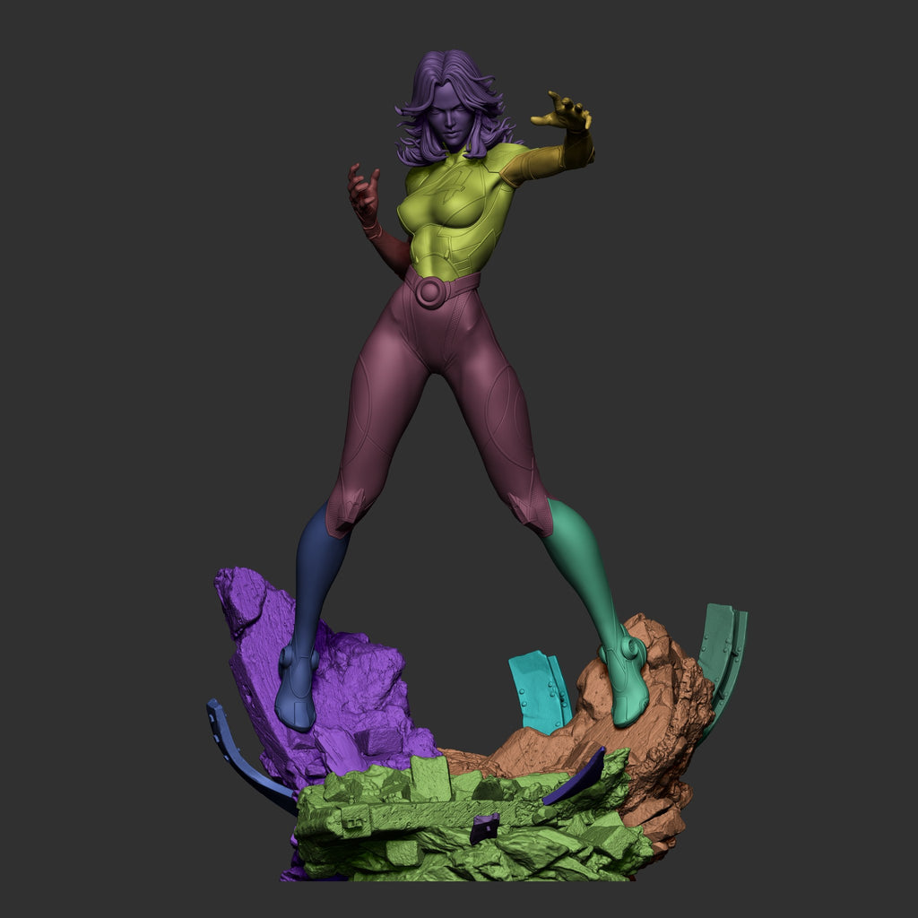 Sue Storm (Marvel) resin figure by CA 3D Studios — studio render 5