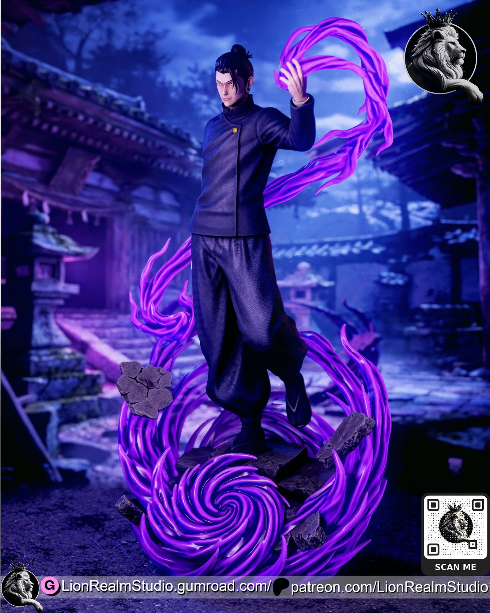 suguru geto jujutsu kaisen lionrealmstudio