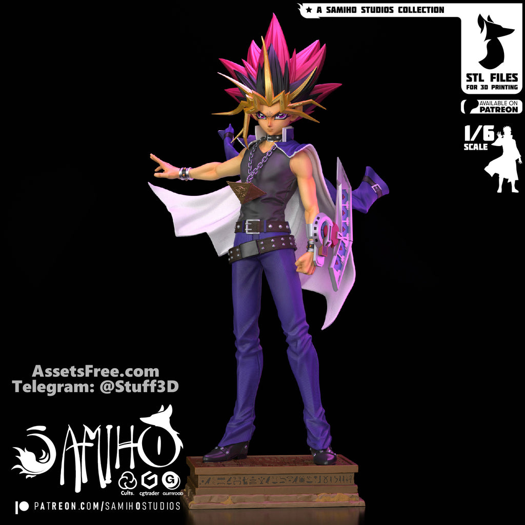 Yami Yugi Yu-Gi-Oh! resin figure by Samiho Studios — studio preview 1