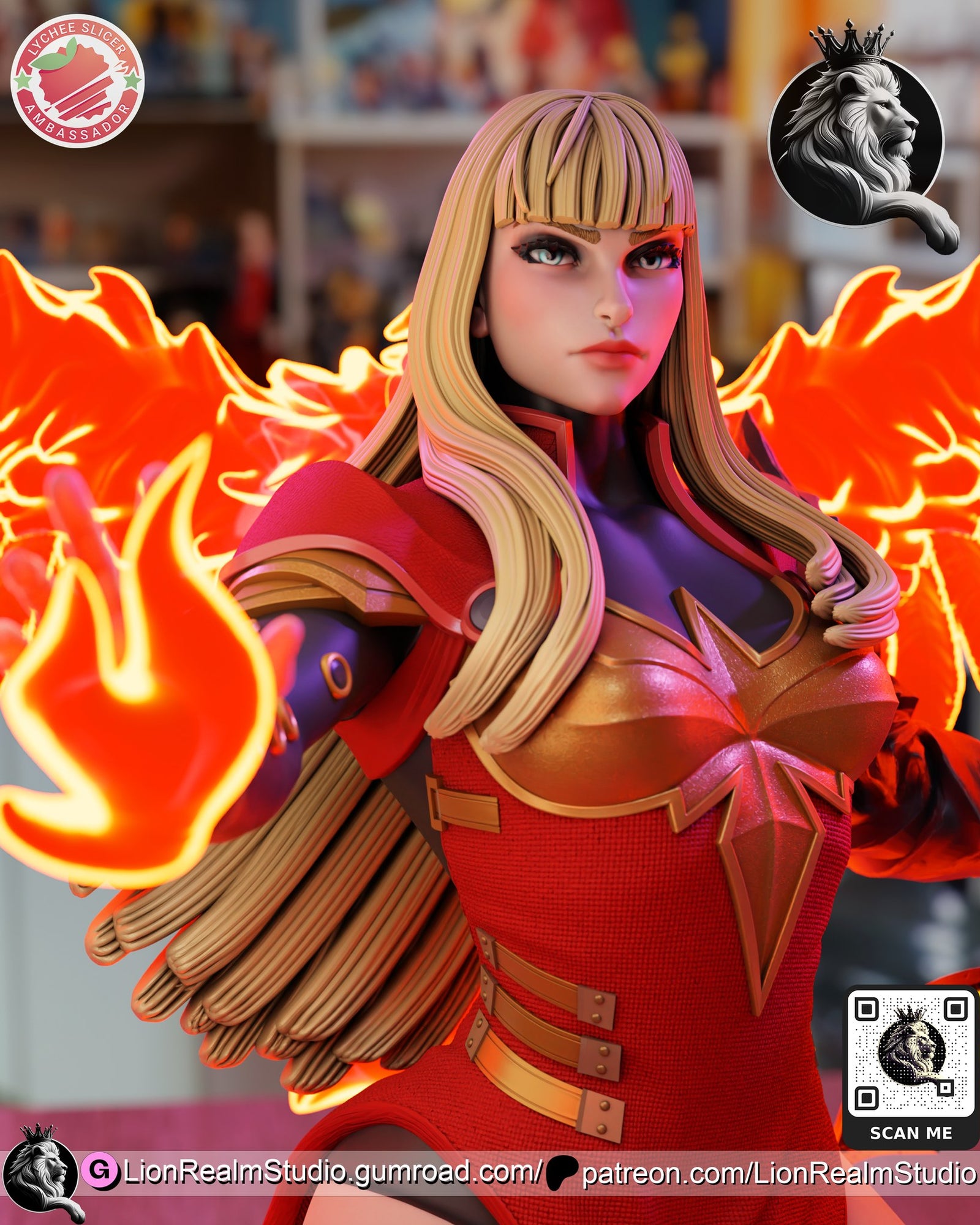 Magik Marvel resin figure by LionRealm Studio — studio preview