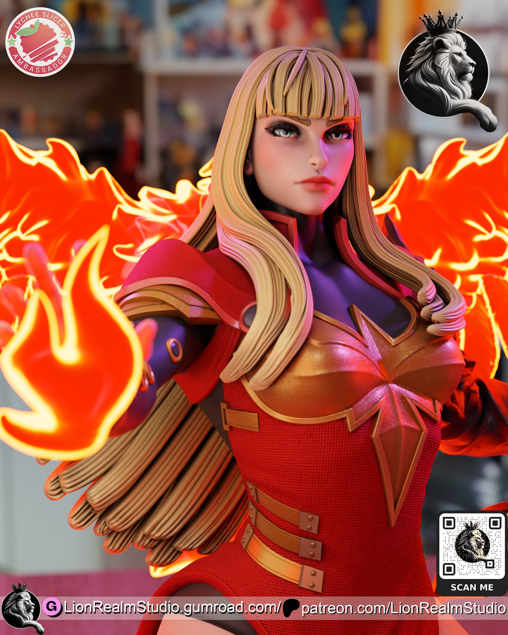 Magik Marvel resin figure by LionRealm Studio — studio preview