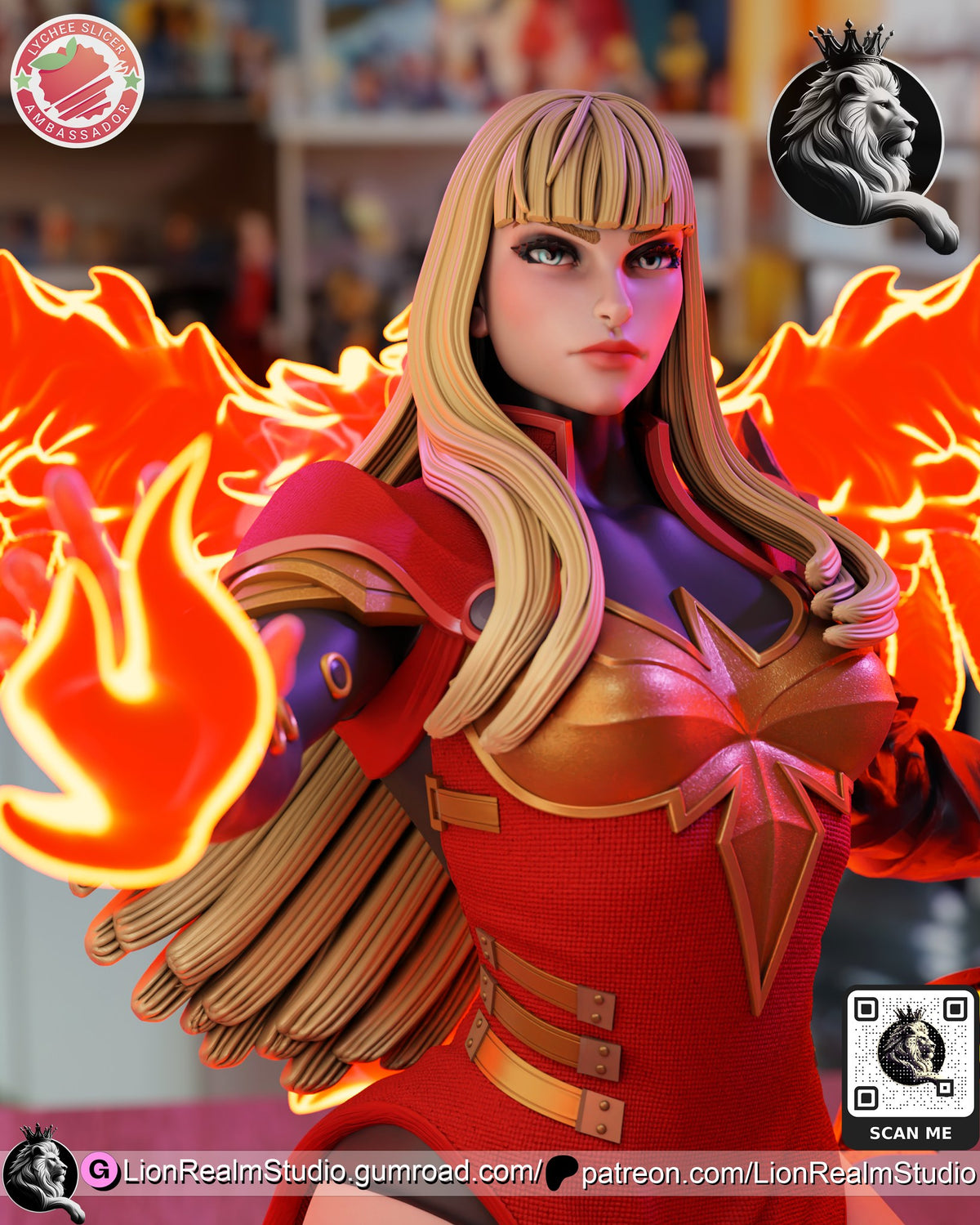 Magik Marvel resin figure by LionRealm Studio — studio preview
