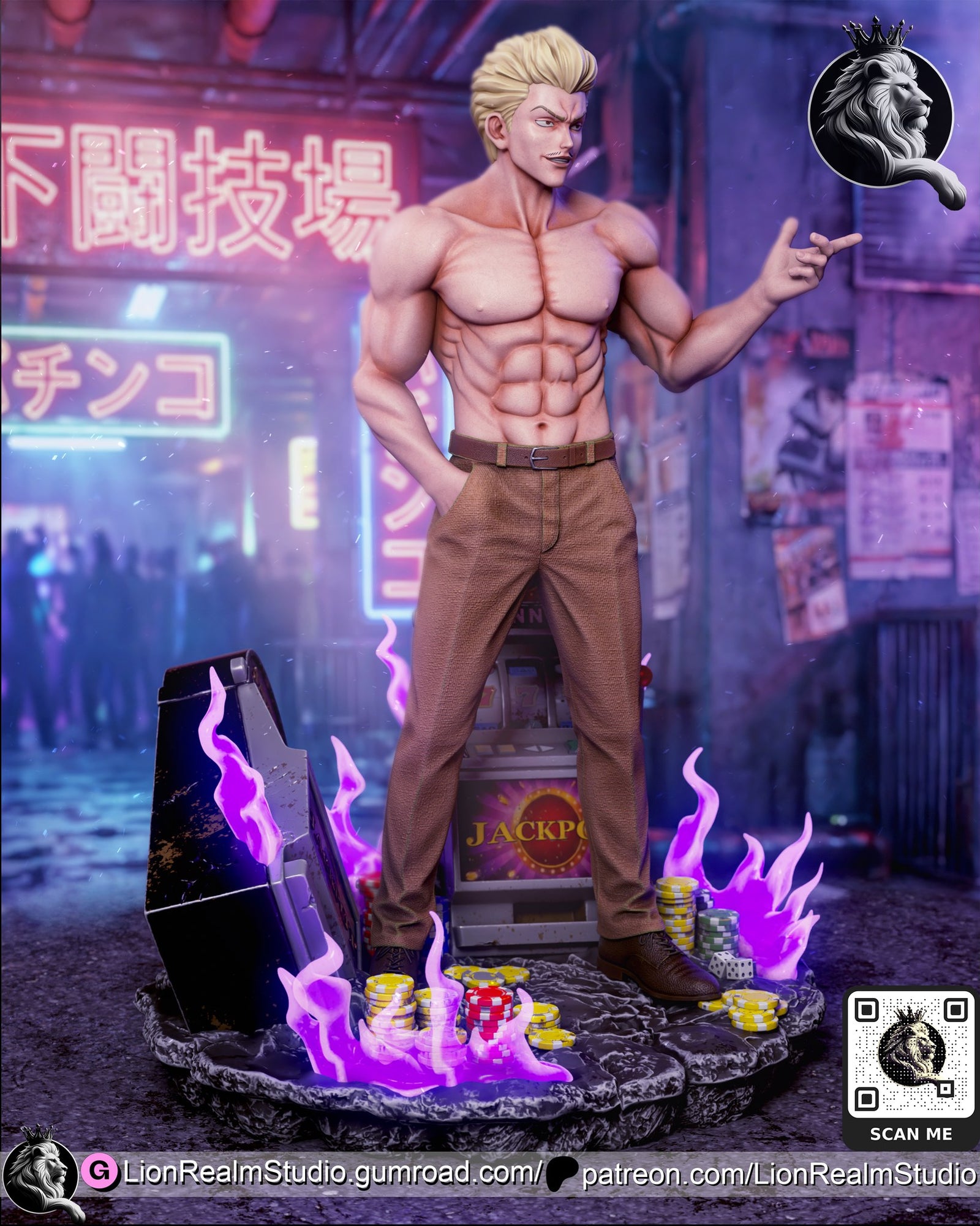 kinji hakari jujutsu kaisen lionrealmstudio