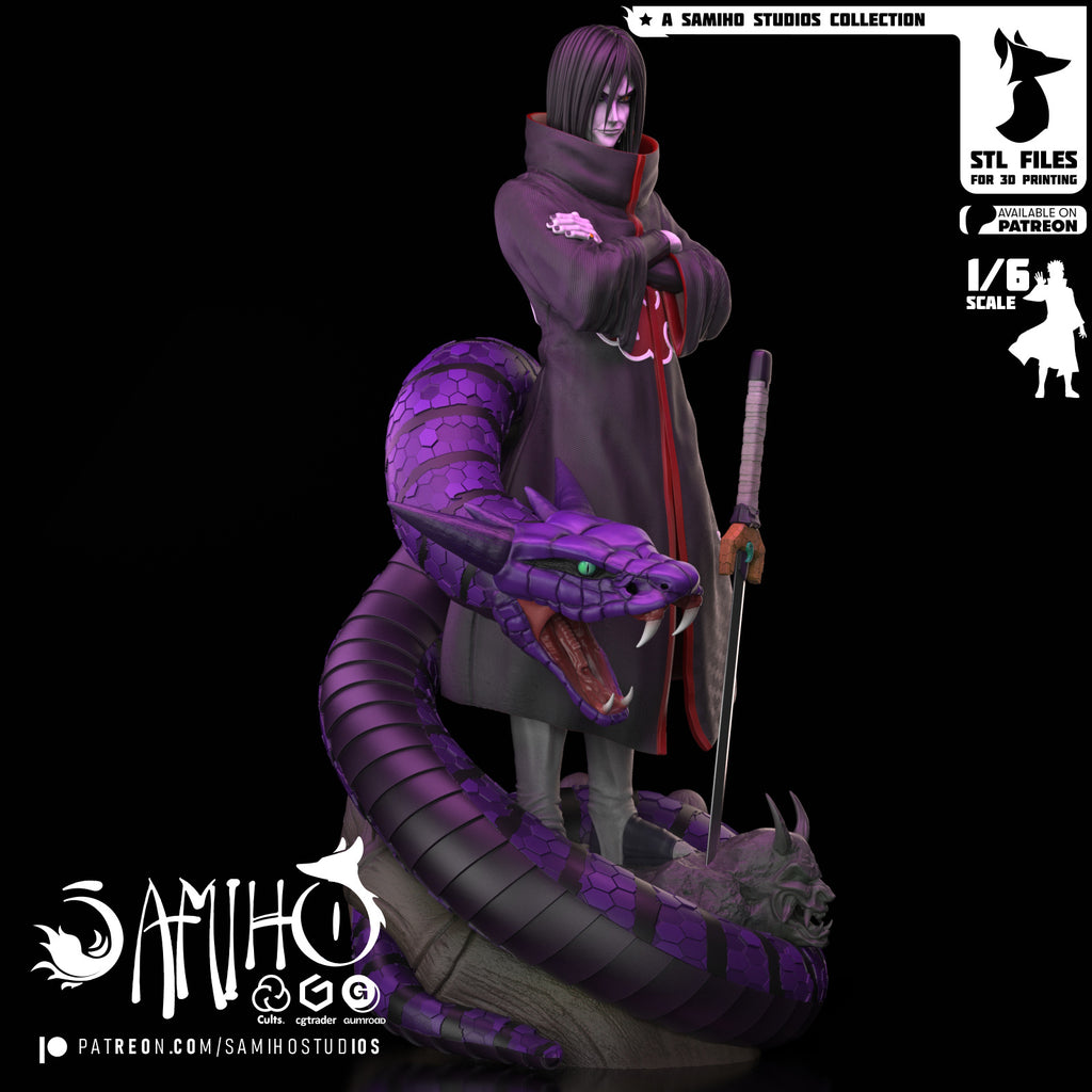 Orochimaru Naruto resin figure by Samiho Studios — studio preview