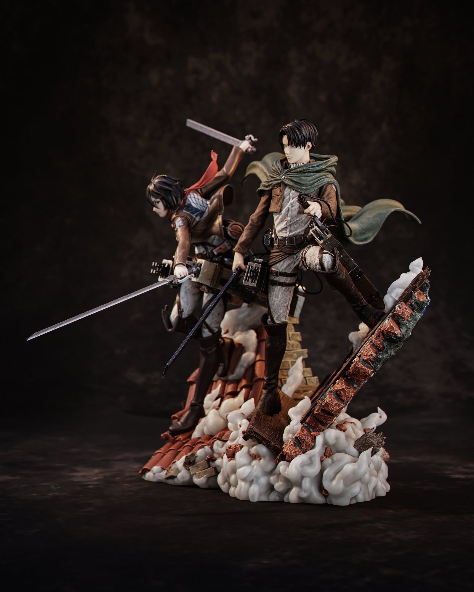 Mikasa Ackerman and Levi Ackerman — studio render 3