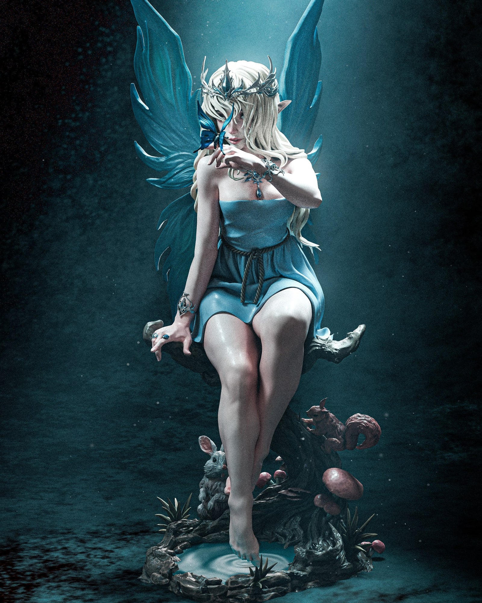 Divine Fairy _Original Characters resin figure by CA 3D Studios — studio preview 2