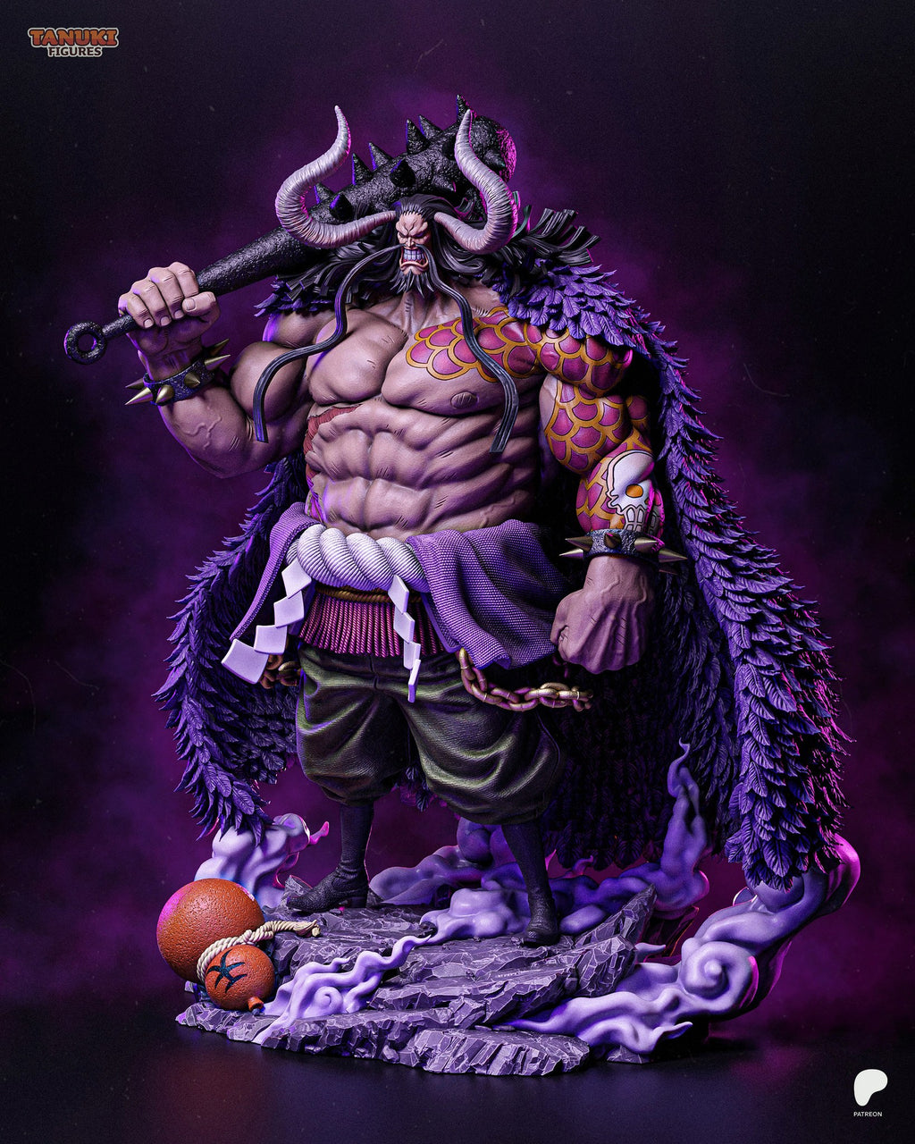 Kaido (One Piece) resin figure by Tanuki Figures — studio render 3