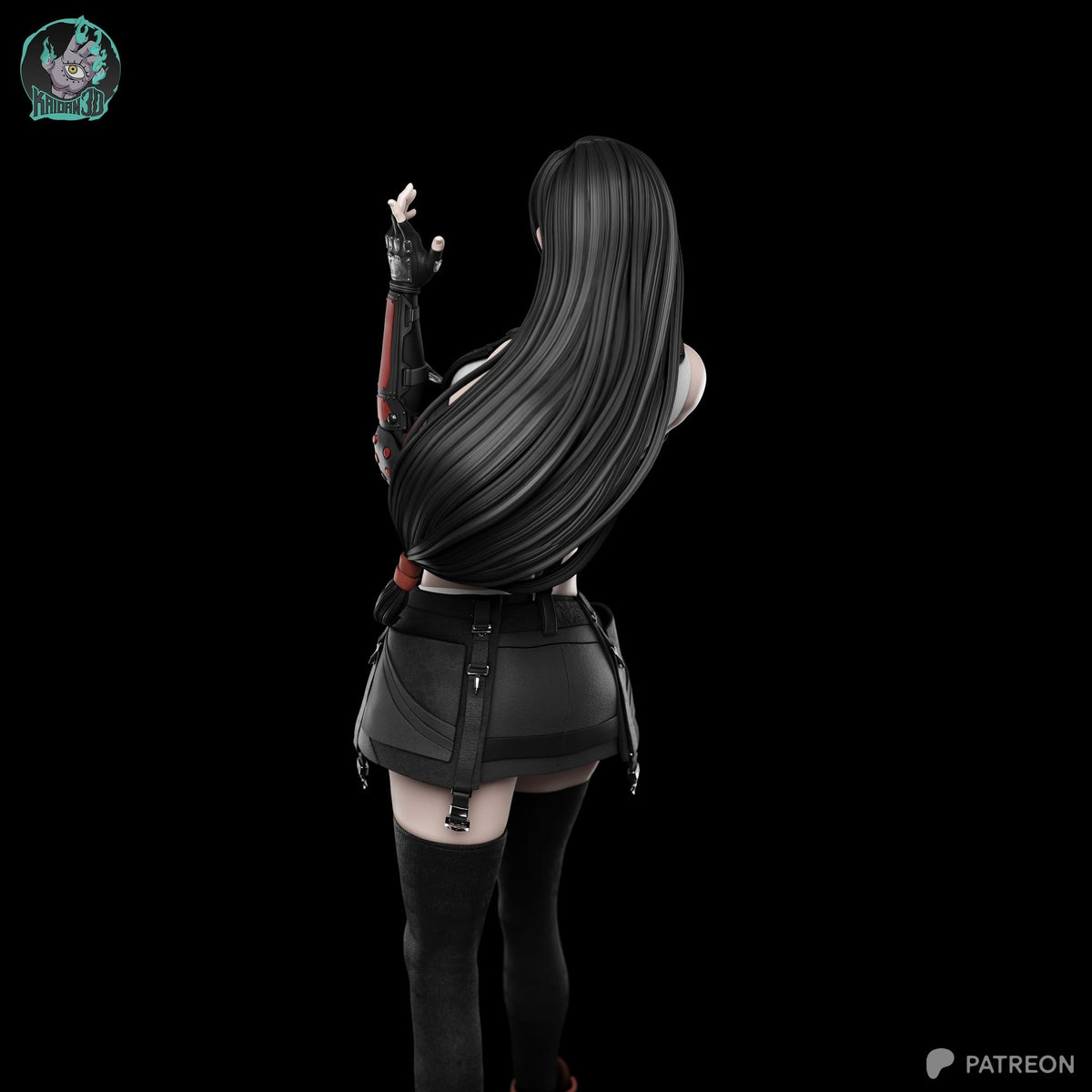 Tifa Lockhart (Final Fantasy) resin figure by Kaidan 3D — studio render 3