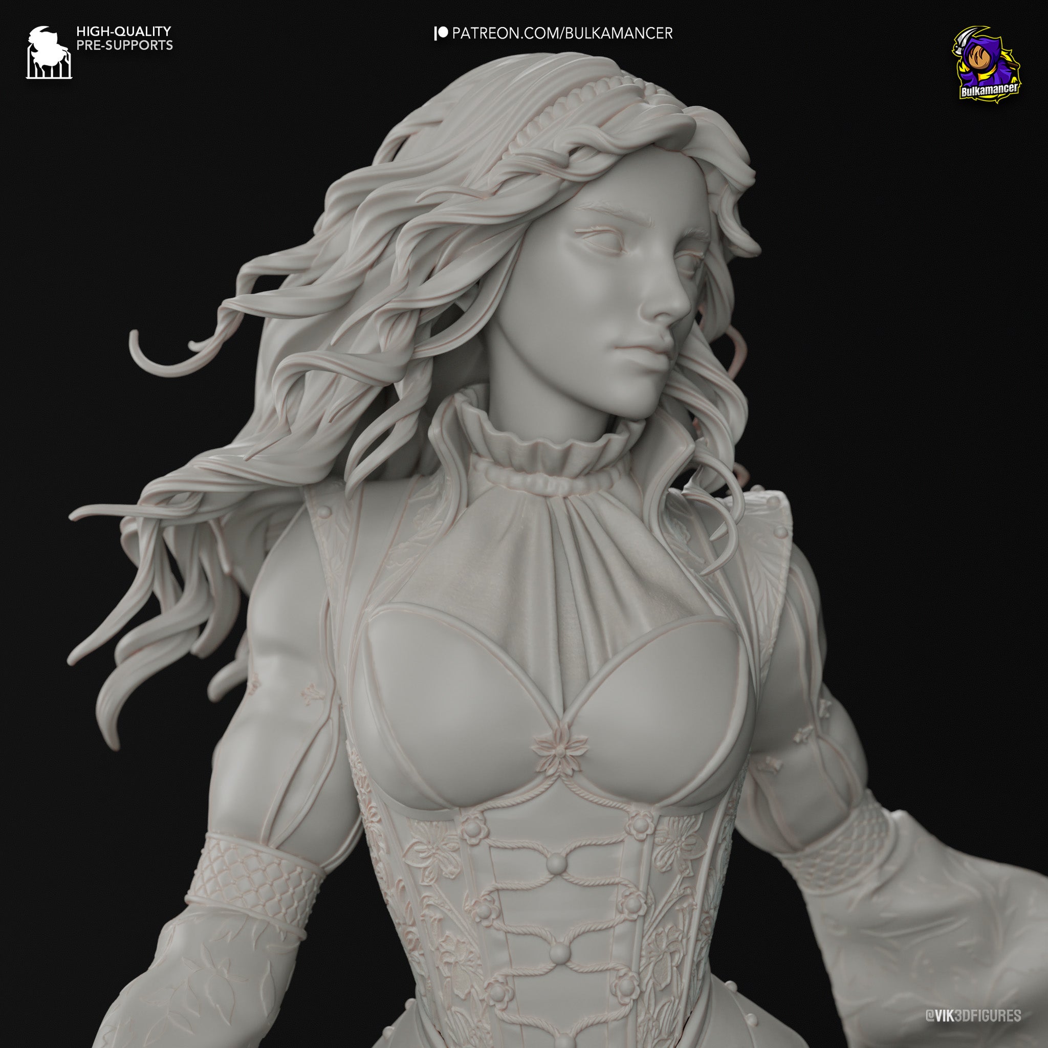 Triss Merigold (The Witcher) resin figure by Bulkamancer — studio render 15
