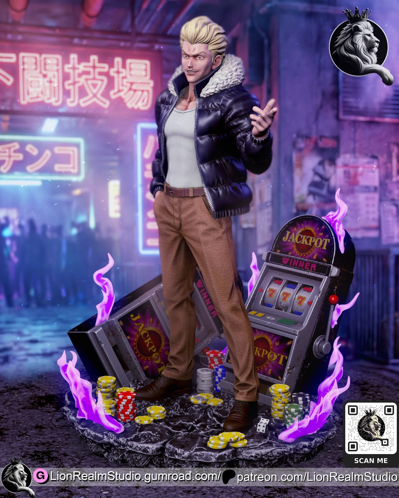 kinji hakari jujutsu kaisen lionrealmstudio
