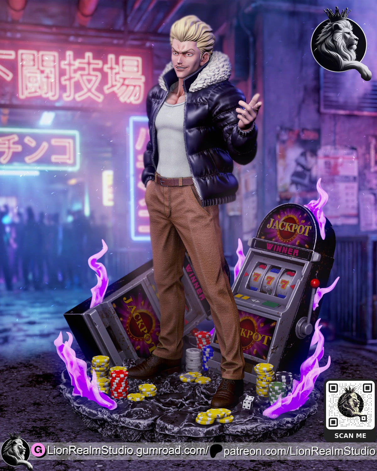 kinji hakari jujutsu kaisen lionrealmstudio