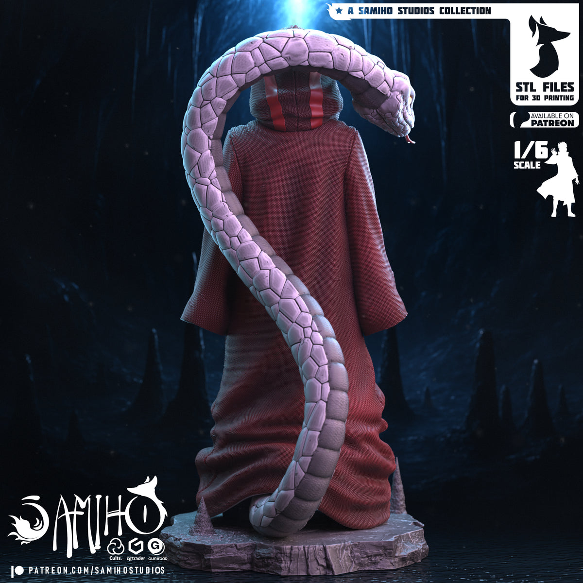 Kabuto Yakushi Naruto resin figure by Samiho Studios — studio preview
